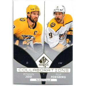Roman Josi/Filip Forsberg 2022-23 SP Authentic Collaborations #C20