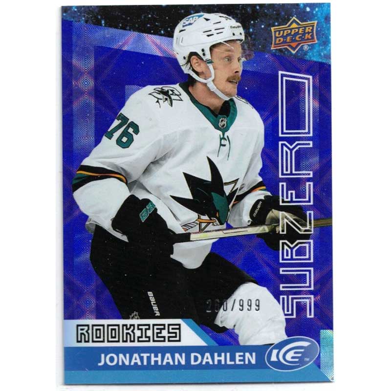Jonathan Dahlen 2021-22 Upper Deck Ice Sub Zero #SZ28 /999