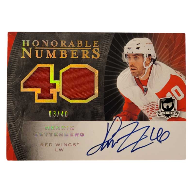 Henrik Zetterberg 2007-08 The Cup Honorable Numbers #HNHZ /40