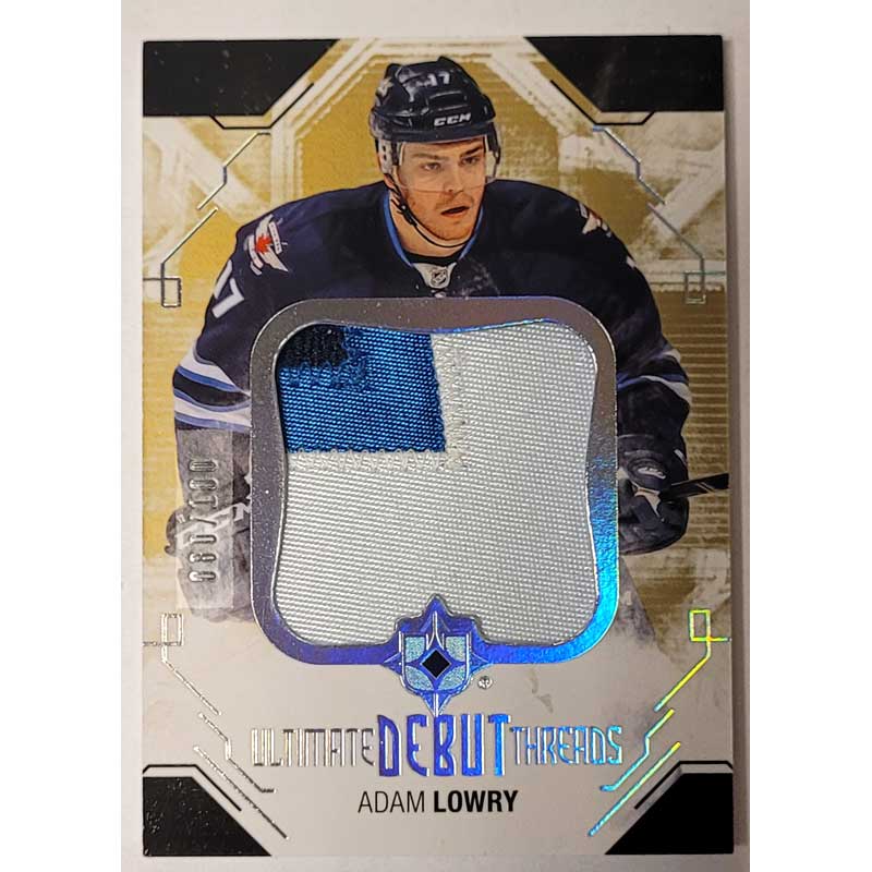 Adam Lowry 2014-15 Ultimate Collection Debut Threads Patches #DTAL /100