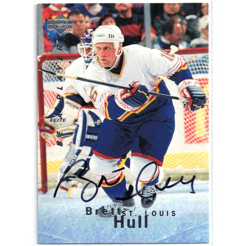 Brett Hull 1995-96 Be A Player Autographs #S1
