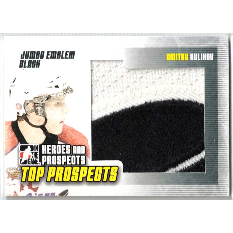 Dmitry Kulikov 2009-10 ITG Heroes and Prospects Top Prospects Game Used Emblems #JM09