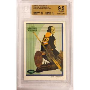 Gerry Cheevers 2002-03 Parkhurst Vintage Memorabilia #VM18 BGS 9.5 Gem Mint
