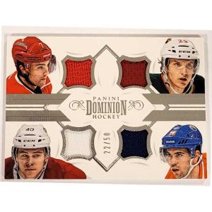 Jonas Brodin / Ryan Murphy / Nathan Beaulieu / Justin Schultz 2013-14 Dominion Quad Jerseys #QRKD  /50