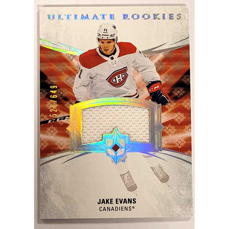 Jake Evans 2020-21 Ultimate Collection Jerseys #138 /649