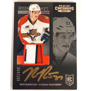 Nick Bjugstad 2013-14 Panini Contenders Patch Autographs #183 /100