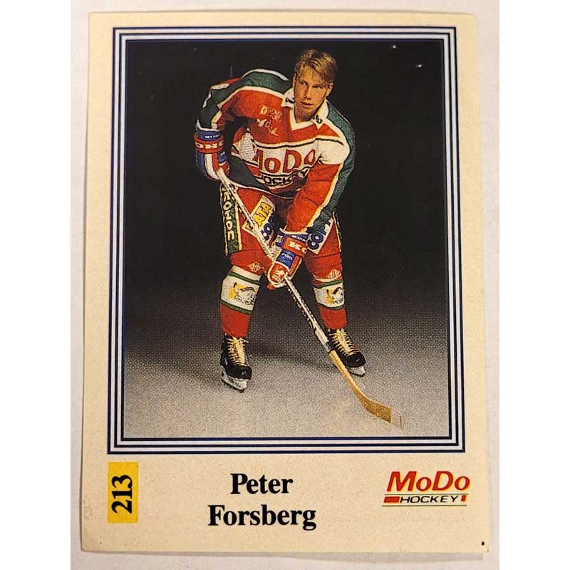 Peter Forsberg 1991-92 Swedish Semic Elitserien Stickers #213