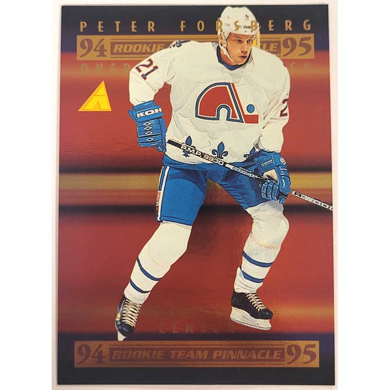 Peter Forsberg (Foil) / Paul Kariya (No Foil) 1994-95 Pinnacle Rookie Team Pinnacle #9