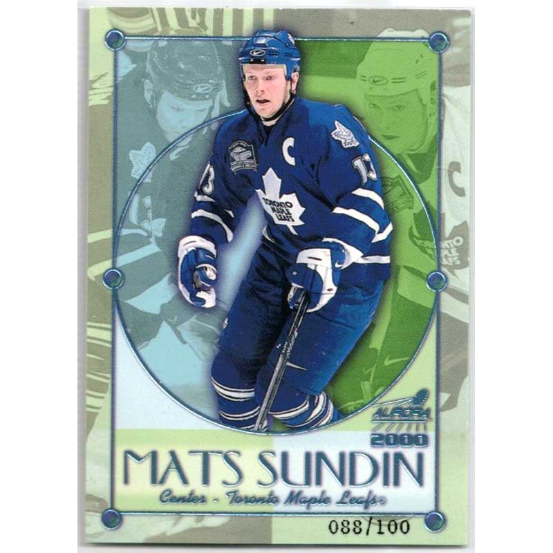 Mats Sundin 1999-00 Aurora Championship Fever Ice Blue #20 088/100