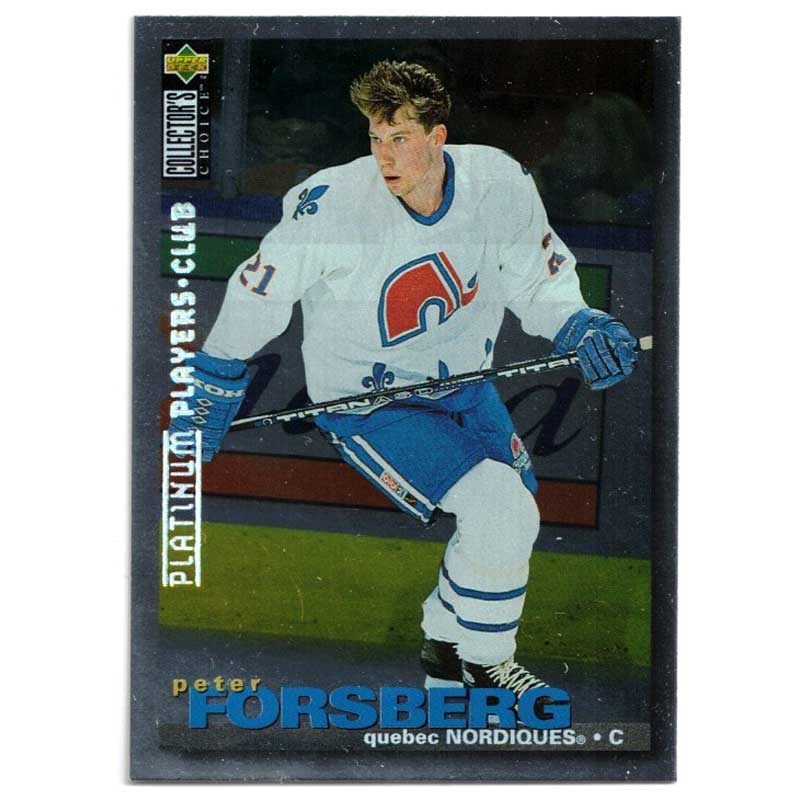 Peter Forsberg 1995-96 Collector's Choice Player's Club Platinum #26