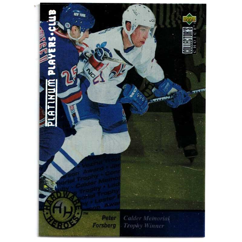 Peter Forsberg 1995-96 Collector's Choice Player's Club Platinum #391