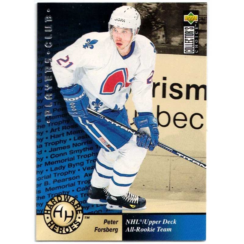 Peter Forsberg 1995-96 Collector's Choice Player's Club #371