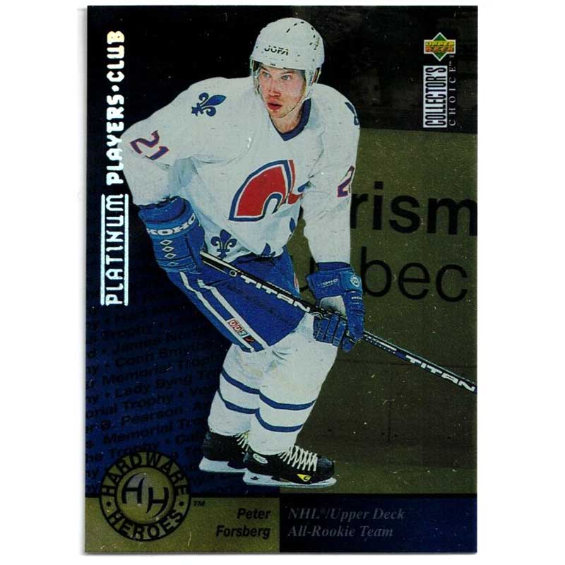 Peter Forsberg 1995-96 Collector's Choice Player's Club Platinum #371