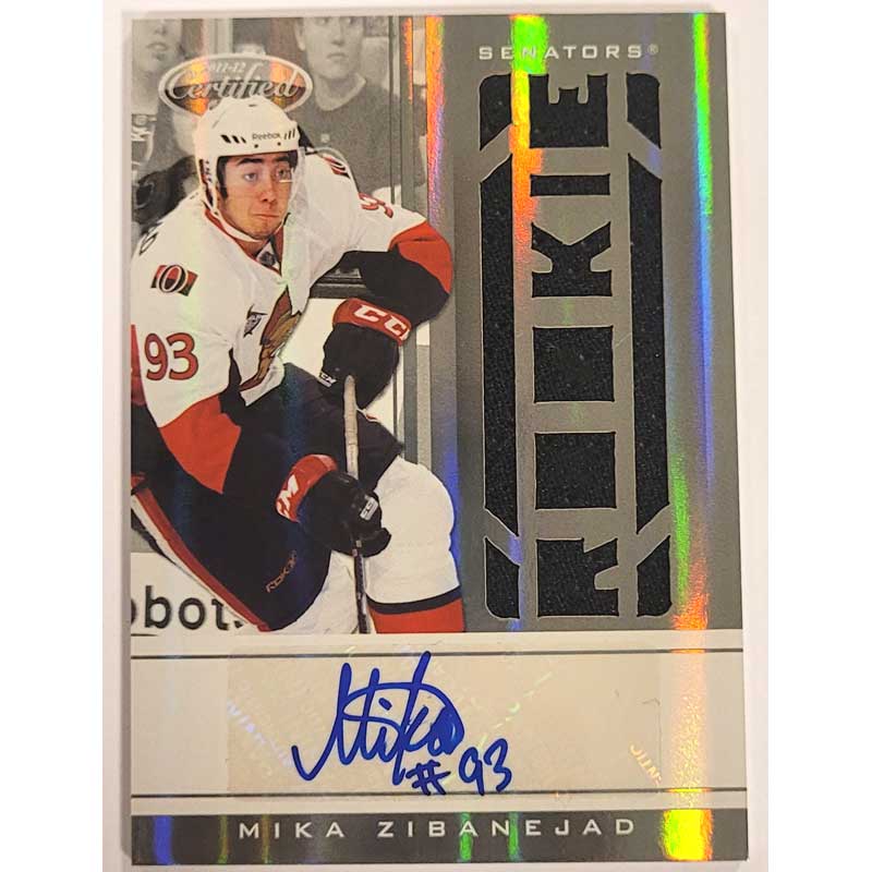 Mika Zibanejad 2011-12 Certified #223 Jersey Autograph RC 018/499