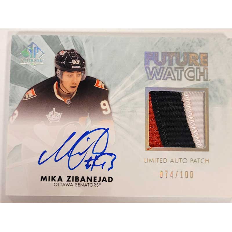 Mika Zibanejad 2011-12 SP Authentic Limited Patches #227 Autograph 074/100