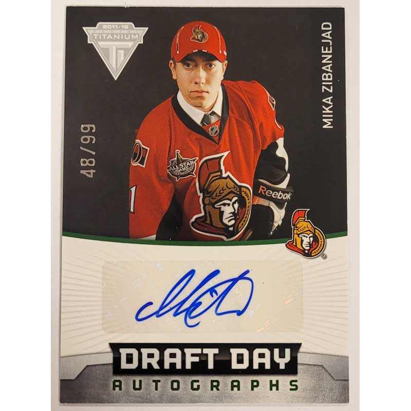 Mika Zibanejad 2011-12 Panini Titanium Draft Day Autographs #4 /99