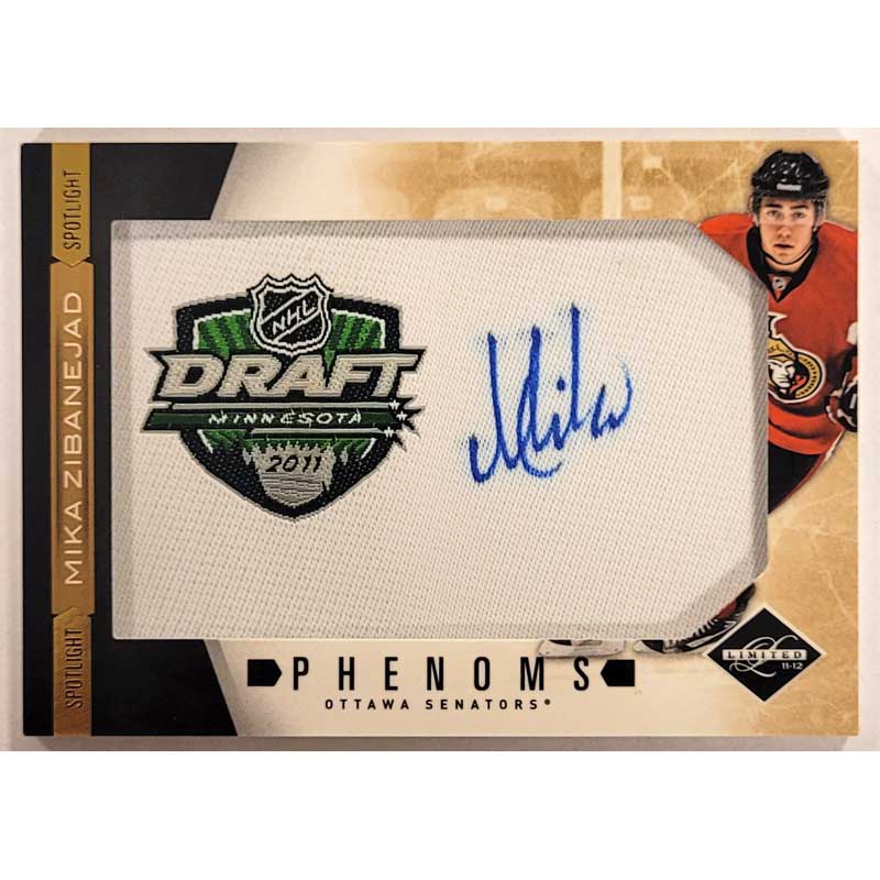 Mika Zibanejad 2011-12 Limited Gold Spotlight #221 Autograph 04/10