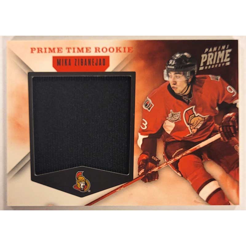 Mika Zibanejad 2011-12 Panini Prime Prime Time Rookies Jerseys #18 /99