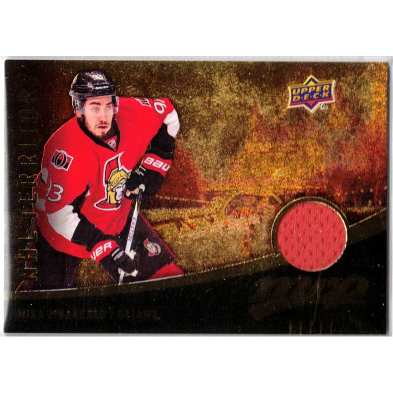 Mika Zibanejad 2016-17 Upper Deck MVP NHL Territory Materials #TMMZ (Red Jersey)