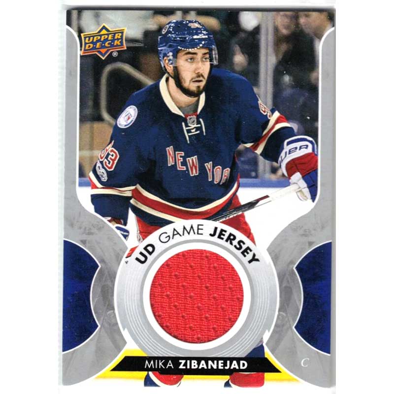 Mika Zibanejad 2017-18 Upper Deck Game Jerseys #GJZI (Red Jersey)