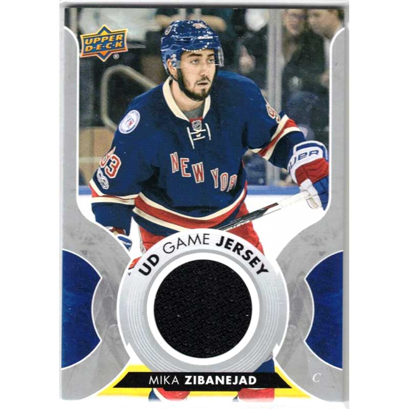 Mika Zibanejad 2017-18 Upper Deck Game Jerseys #GJZI (Black Jersey)