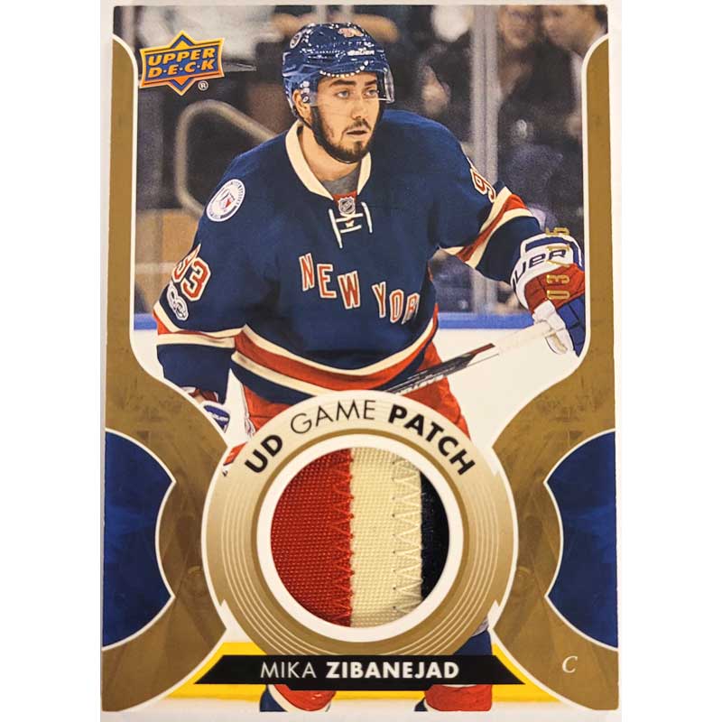 Mika Zibanejad 2017-18 Upper Deck Game Jerseys Patch #GJZI 03/15