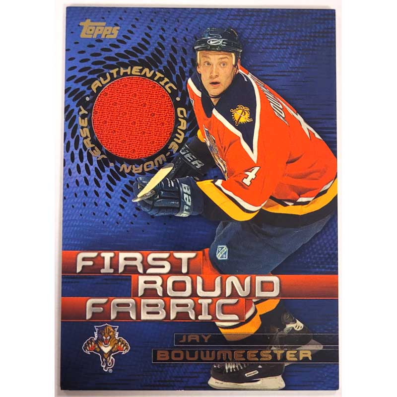 Jay Bouwmeester 2003-04 Topps First Round Fabrics #JB