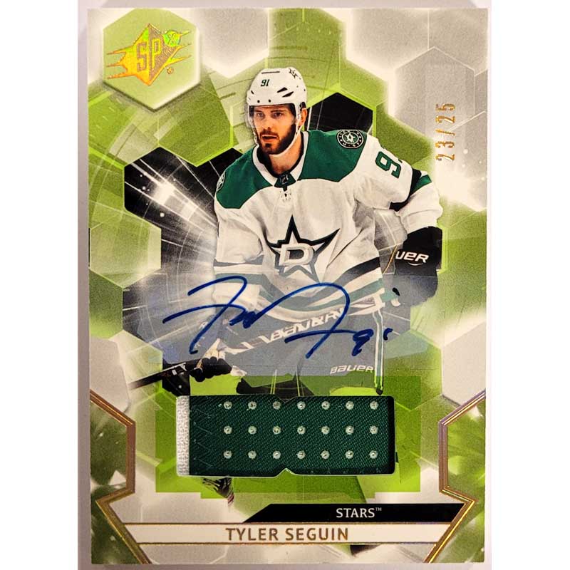 Tyler Seguin 2020-21 SPx Patch Autographs #93 /25