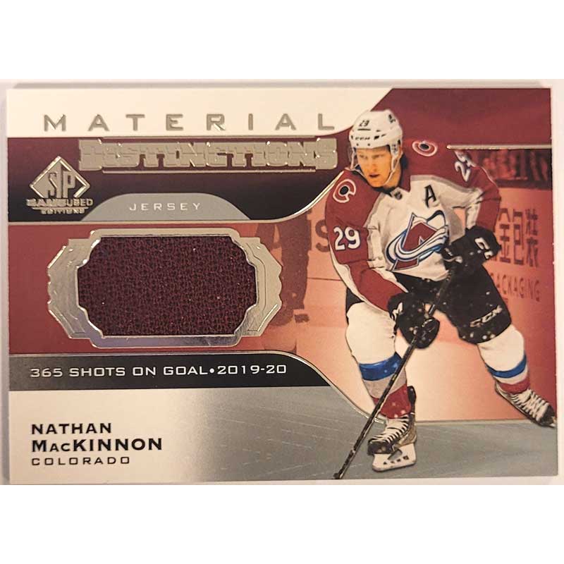 Nathan MacKinnon 2020-21 SP Game Used Distinctions Materials #DMNM