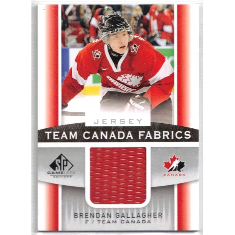 Brendan Gallagher 2013-14 SP Game Used Team Canada Fabrics #TCBG