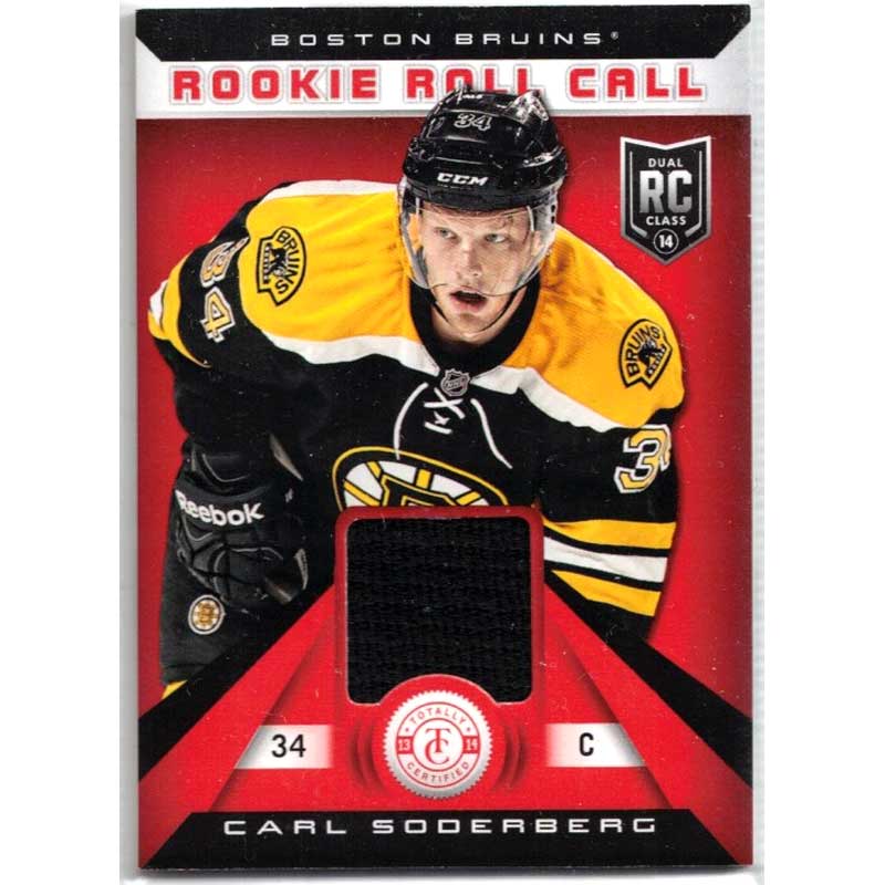 Carl Söderberg 2013-14 Totally Certified Rookie Roll Call Jerseys Red #RRCSO