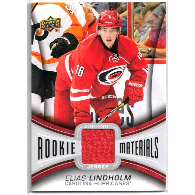 Elias Lindholm 2013-14 Upper Deck Rookie Materials #RMEL