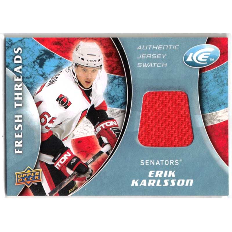 Erik Karlsson 2009-10 Upper Deck Ice Fresh Threads #FTEK