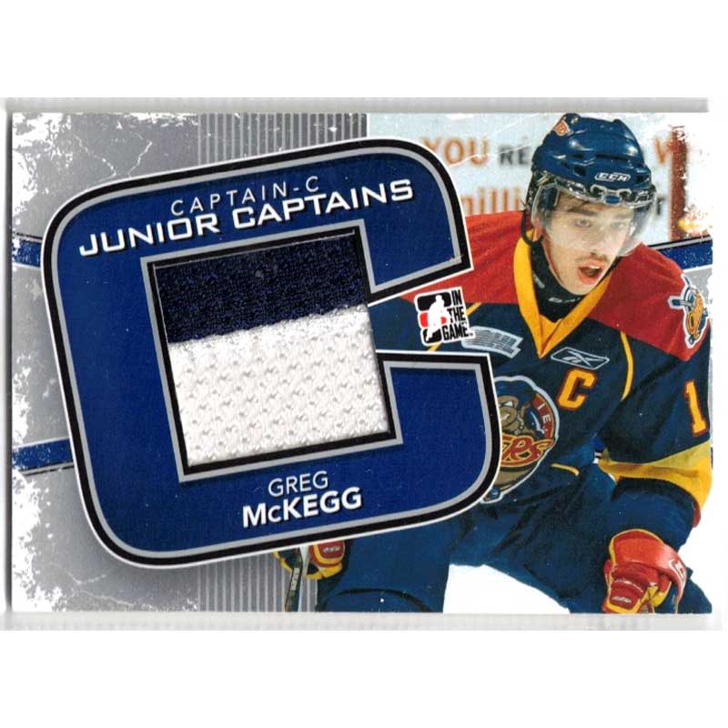 Greg McKegg 2011-12 ITG Captain-C Junior Captains Jerseys Silver #JC15