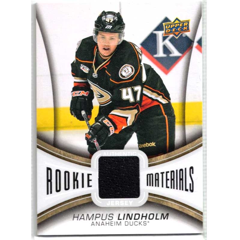 Hampus Lindholm 2013-14 Upper Deck Rookie Materials #RMHL