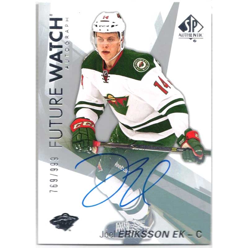 Joel Eriksson 2016-17 SP Authentic #155 Ek Future Watch Autograph RC /999