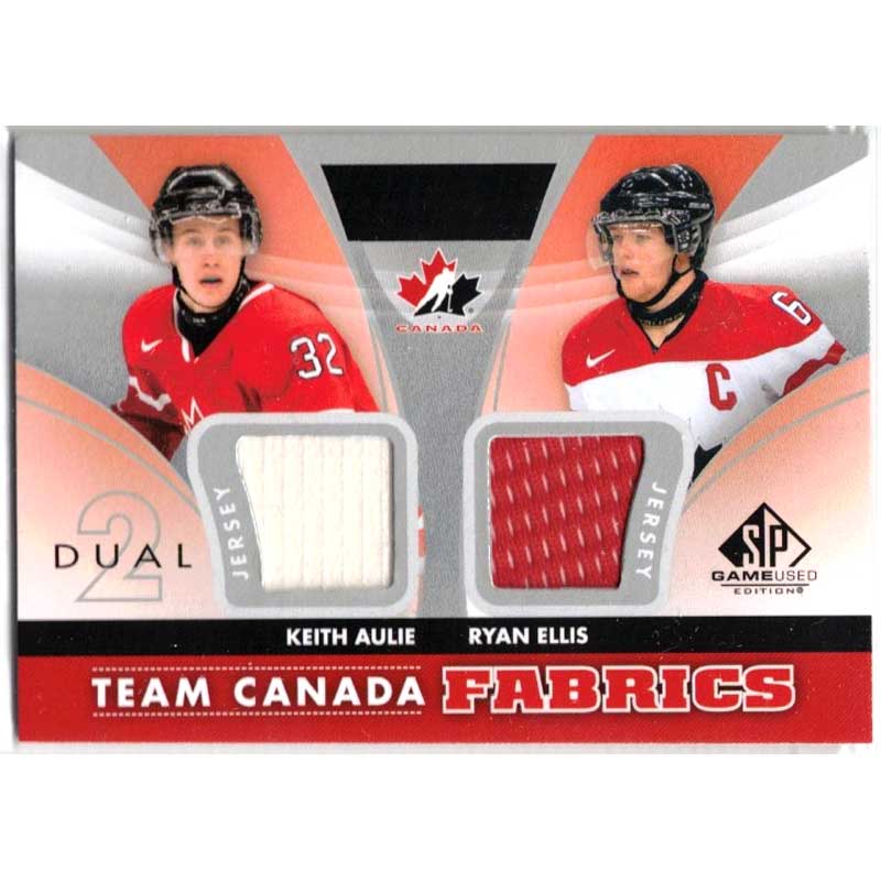 Keith Aulie / Ryan Ellis 2012-13 SP Game Used Authentic Fabrics Team Canada Dual #TC29