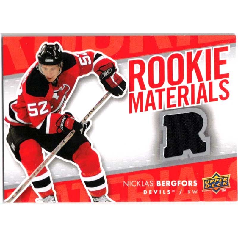 Nicklas Bergfors 2007-08 Upper Deck Rookie Materials #RMNB