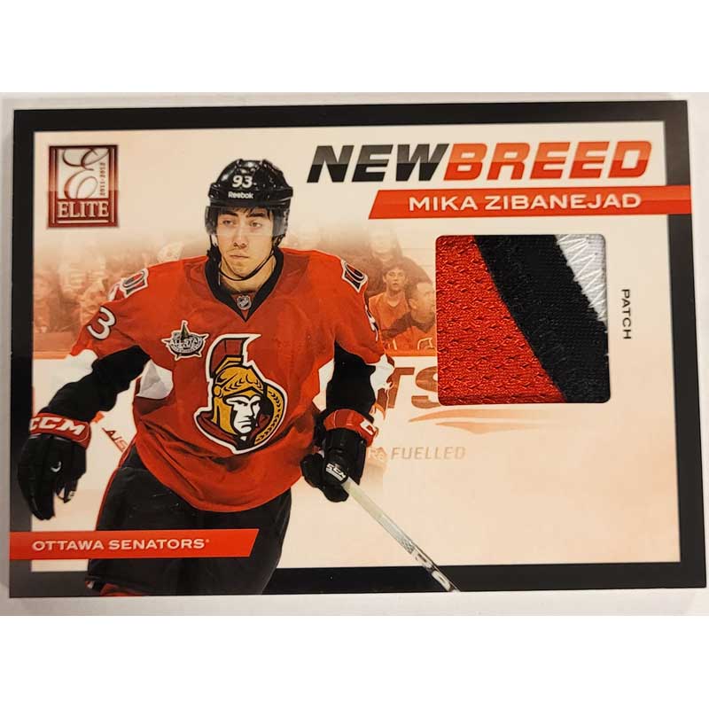 Mika Zibanejad 2011-12 Elite New Breed Materials Patches #16 10/25