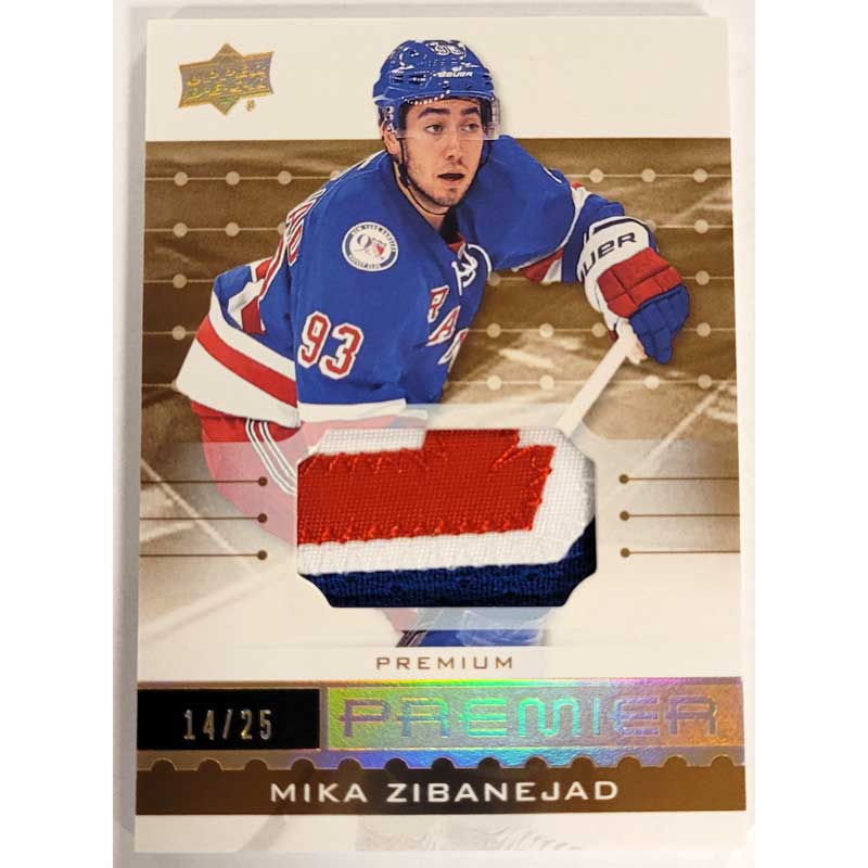 Mika Zibanejad 2016-17 Upper Deck Premier Jerseys Premium Materials #3 /25