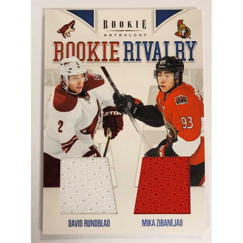 David Rundblad / Mika Zibanejad2011-12 Panini Rookie Anthology Rookie Rivalry Dual Jerseys #20