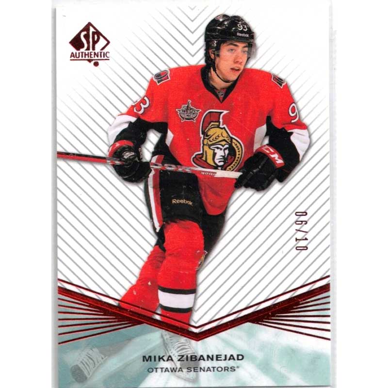 Mika Zibanejad 2011-12 SP Authentic Rookie Extended Red #R72 06/10