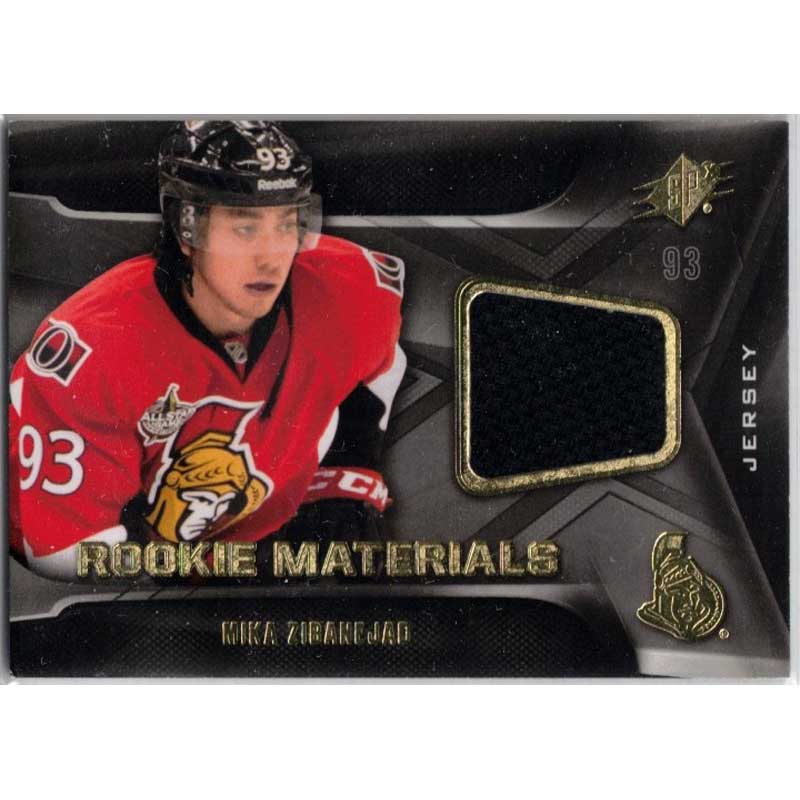 Mika Zibanejad 2011-12 SPx Rookie Materials #RMMZ [Creased and damaged]