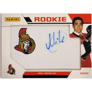 Mika Zibanejad 2011-12 Panini Black Friday Autograph Patches #MZ 40/50 [SEVERE DAMAGE]