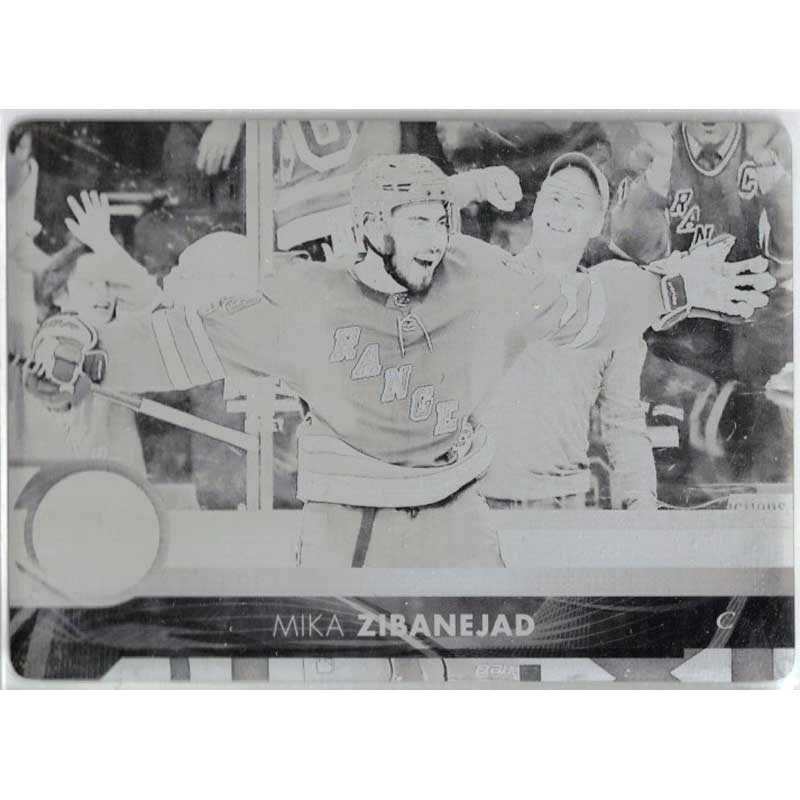 Mika Zibanejad 2017-18 Upper Deck Printing Plates Black #373 1/1