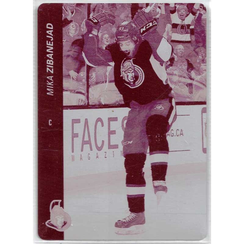 Mika Zibanejad 2015-16 Upper Deck Printing Plates Magenta #137 1/1