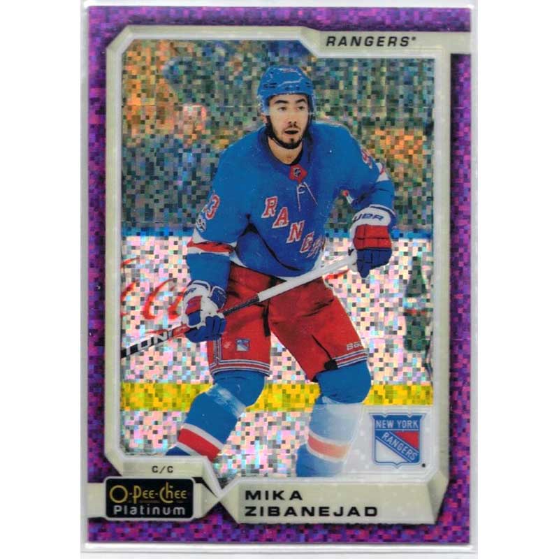 Mika Zibanejad 2018-19 O-Pee-Chee Platinum Violet Pixels #31