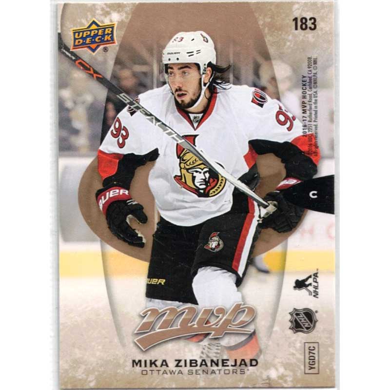 Mika Zibanejad 2016-17 Upper Deck MVP Puzzle Back #183