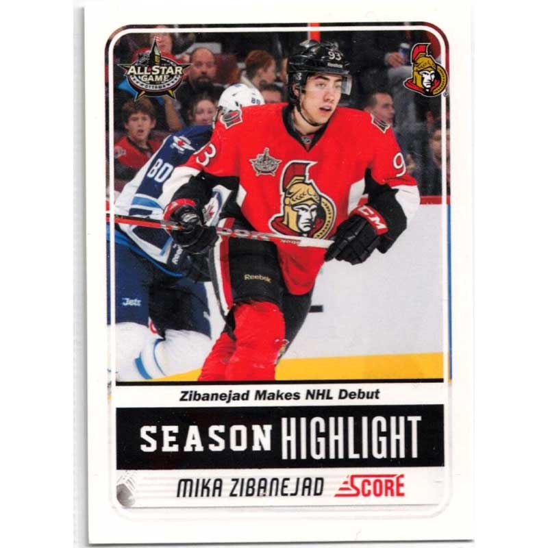 Mika Zibanejad 2012 Panini NHL All-Star Game Ottawa Season Highlight #MZ