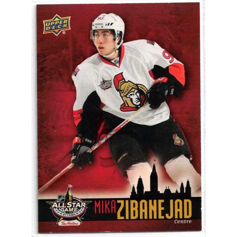 Mika Zibanejad 2012 Upper Deck NHL All-Star Game Ottawa #ASG9